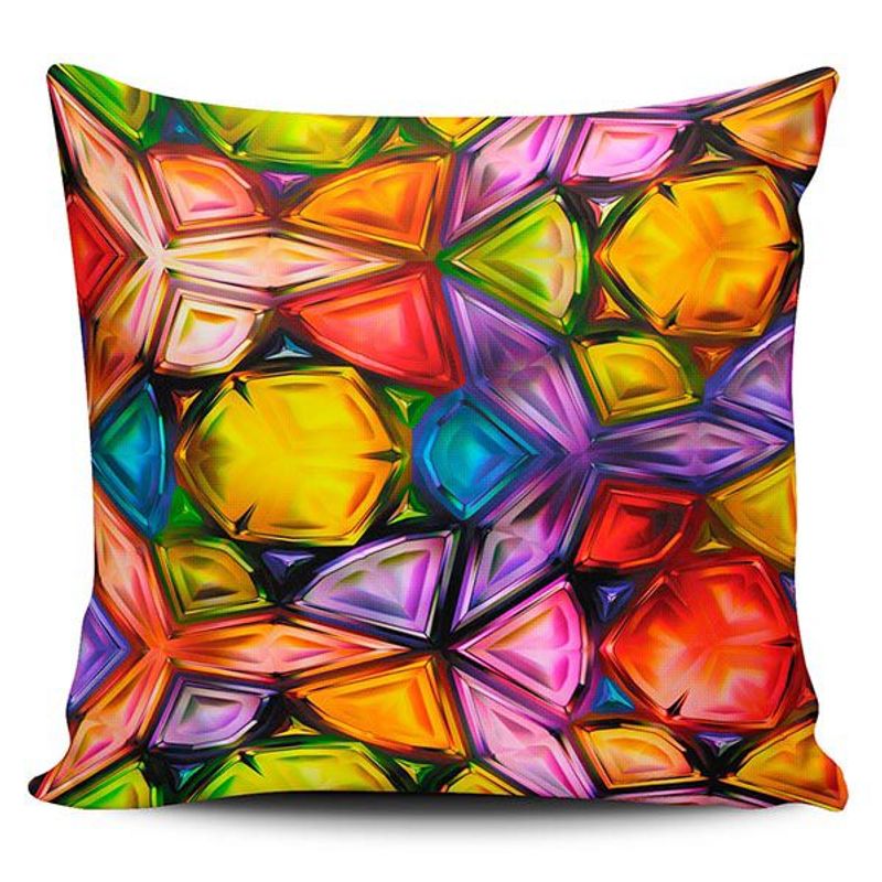 TAYRONA STORE - Funda Cojin Sin Relleno Piedras Colores 01