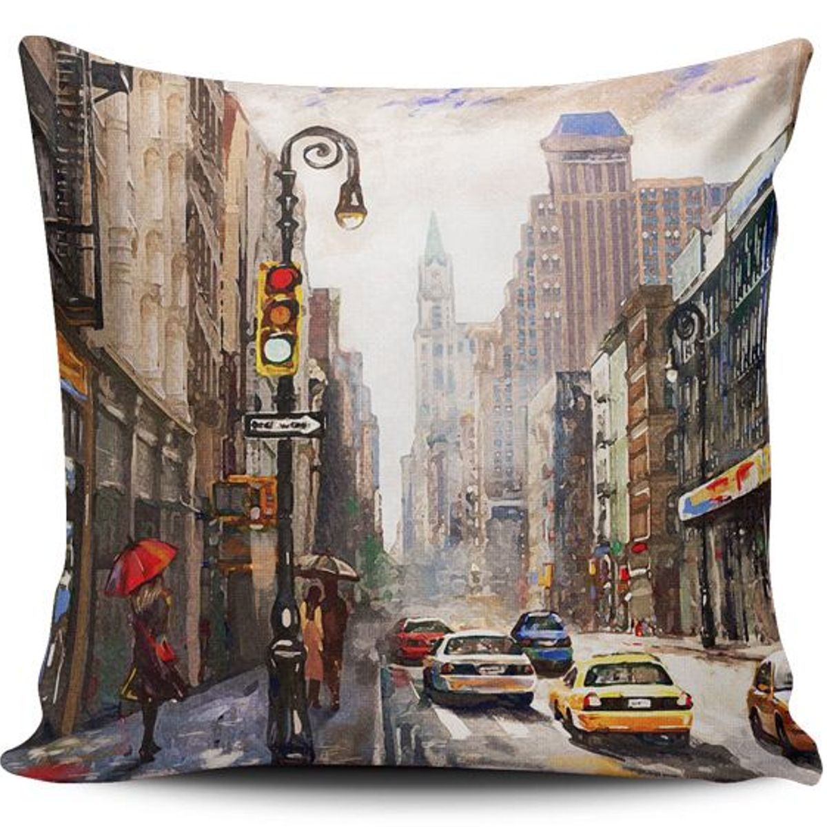 TAYRONA STORE - Funda Cojin Sin Relleno Pintura New York 04