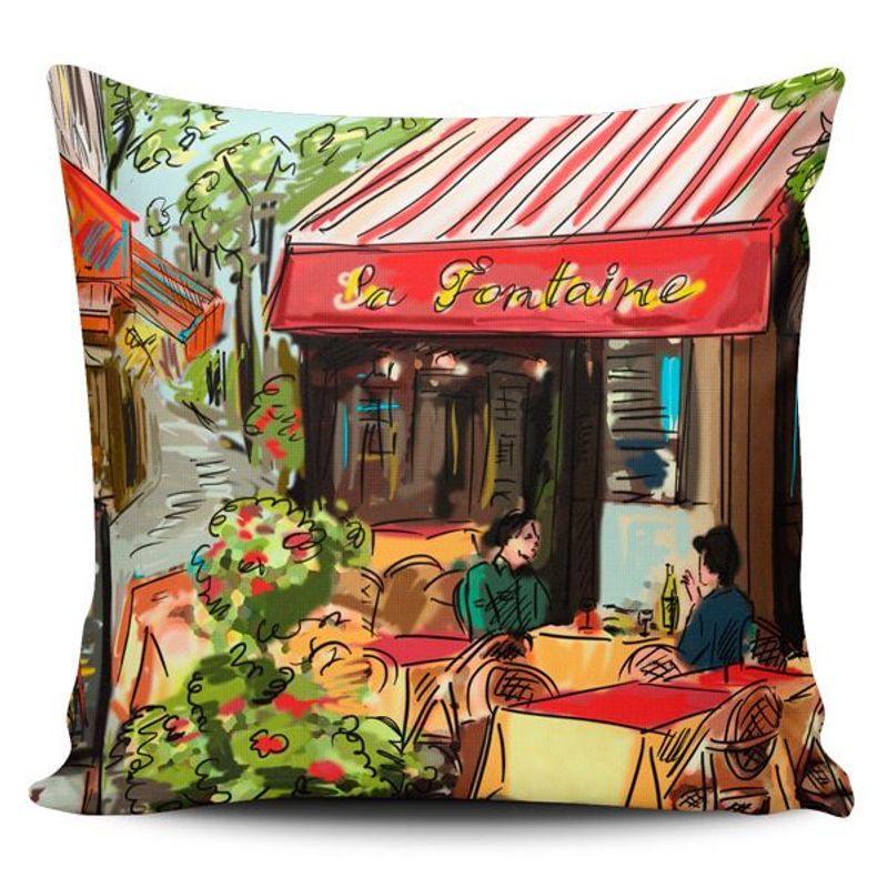TAYRONA STORE - Funda Cojin Sin Relleno Pintura Paris 03