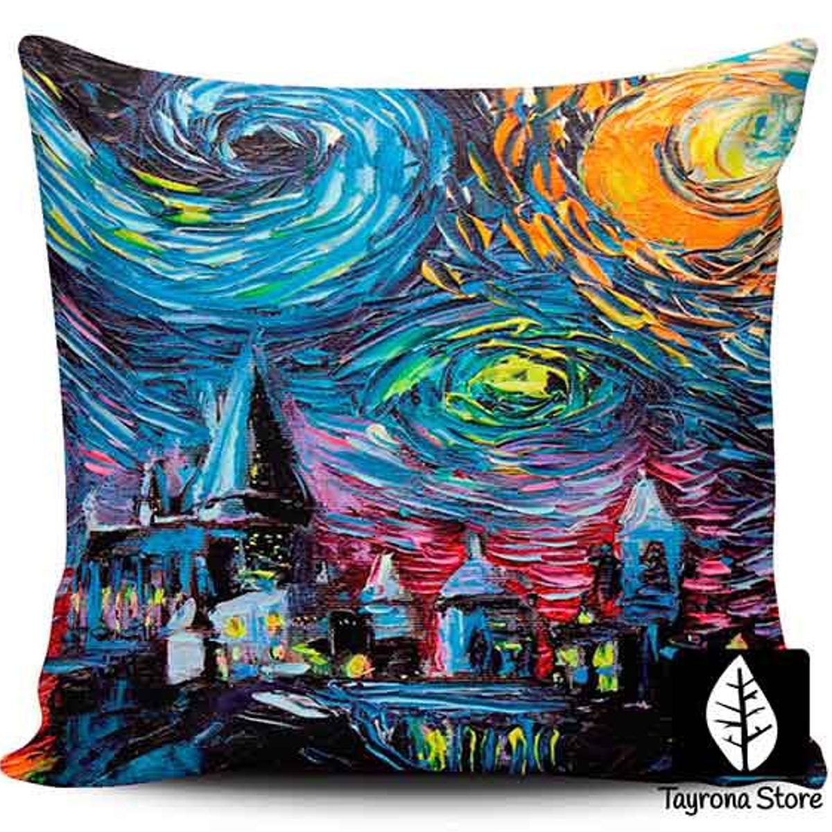 TAYRONA STORE - Funda Cojin Sin Relleno Sagittarius Castillo 01