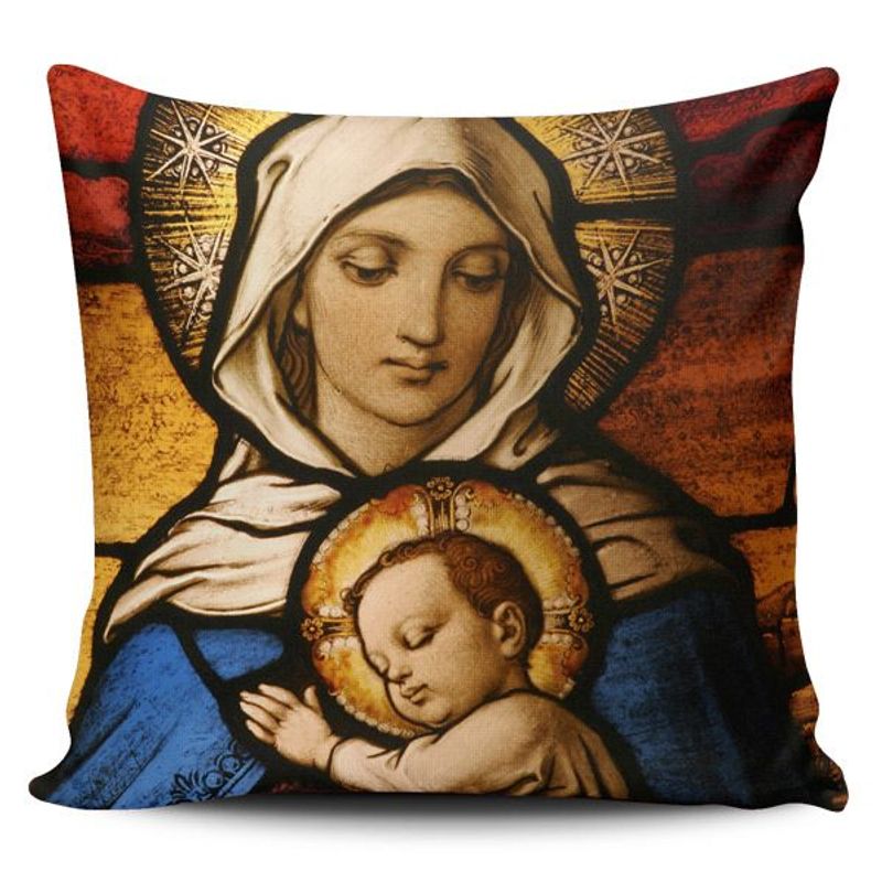 TAYRONA STORE - Funda Cojin Sin Relleno Virgen Maria 01