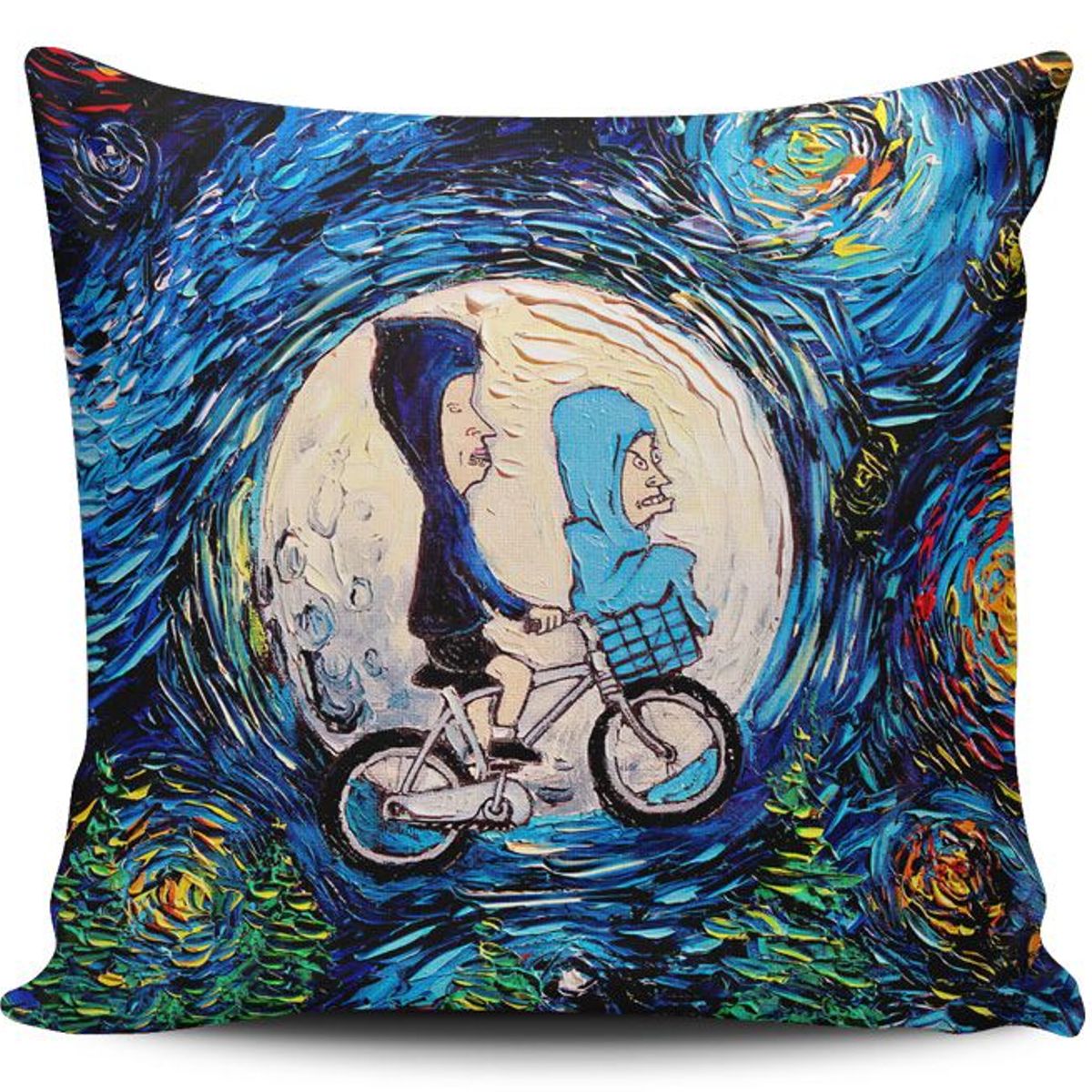 TAYRONA STORE - Funda Cojin Sin Relleno Noche Estrellada Beavis And Butthead