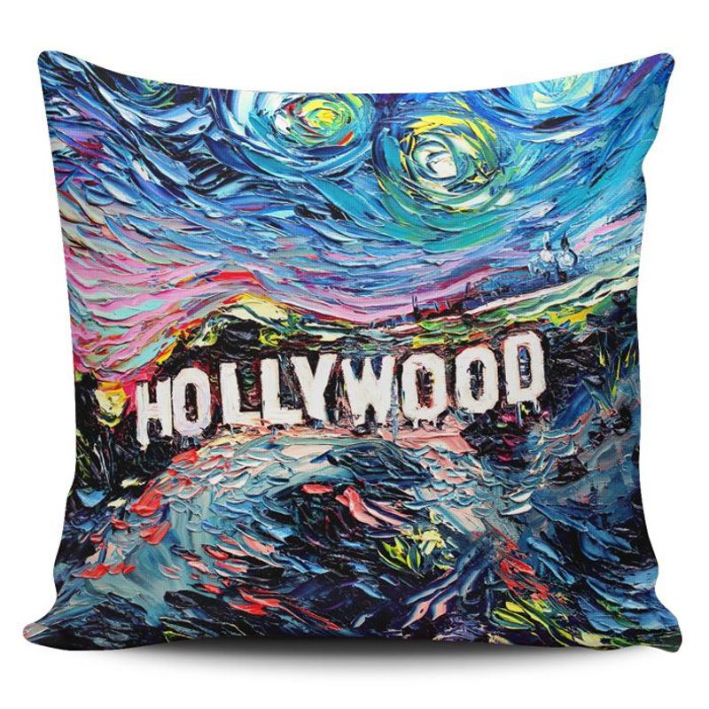 TAYRONA STORE - Funda Cojin Sin Relleno Noche Estrellada Hollywood
