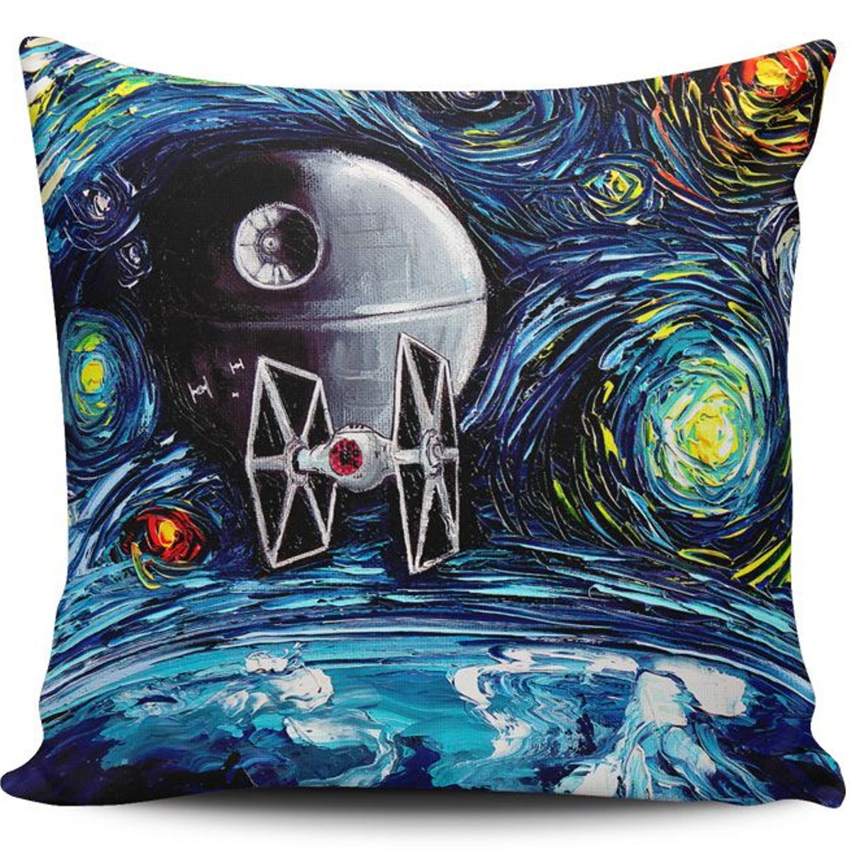 TAYRONA STORE - Funda Cojin Sin Relleno Noche Estrellada Star Wars