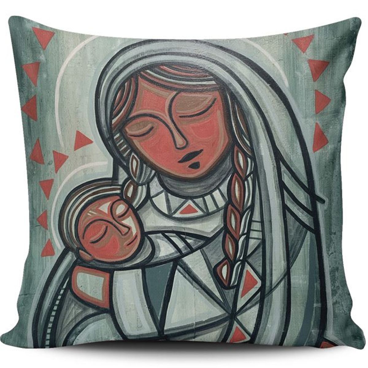 TAYRONA STORE - Funda Cojin Sin Relleno Virgen Maria 025