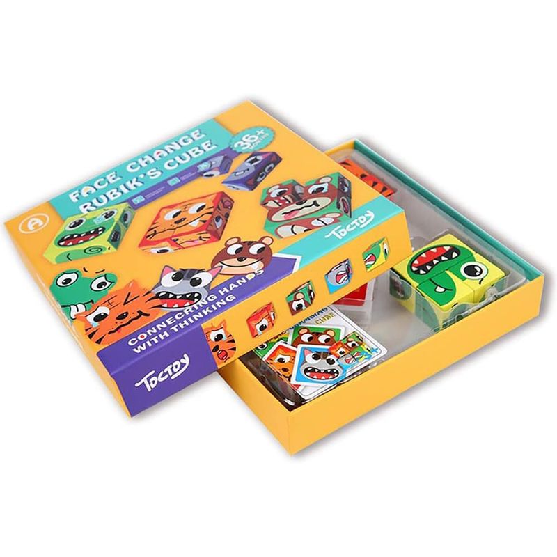 JUGANDO Y EDUCANDO - Juego Rompecabezas 3d Emociones Y Sentimientos Animales Niño