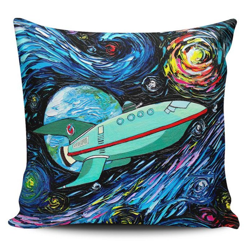 TAYRONA STORE - Funda Cojin Sin Relleno Noche Estrellada Futurama