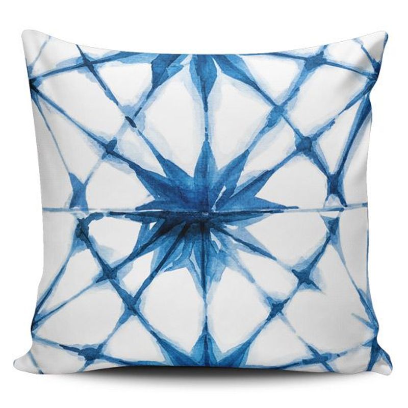 TAYRONA STORE - Funda Cojin Sin Relleno Patrón Azul 19