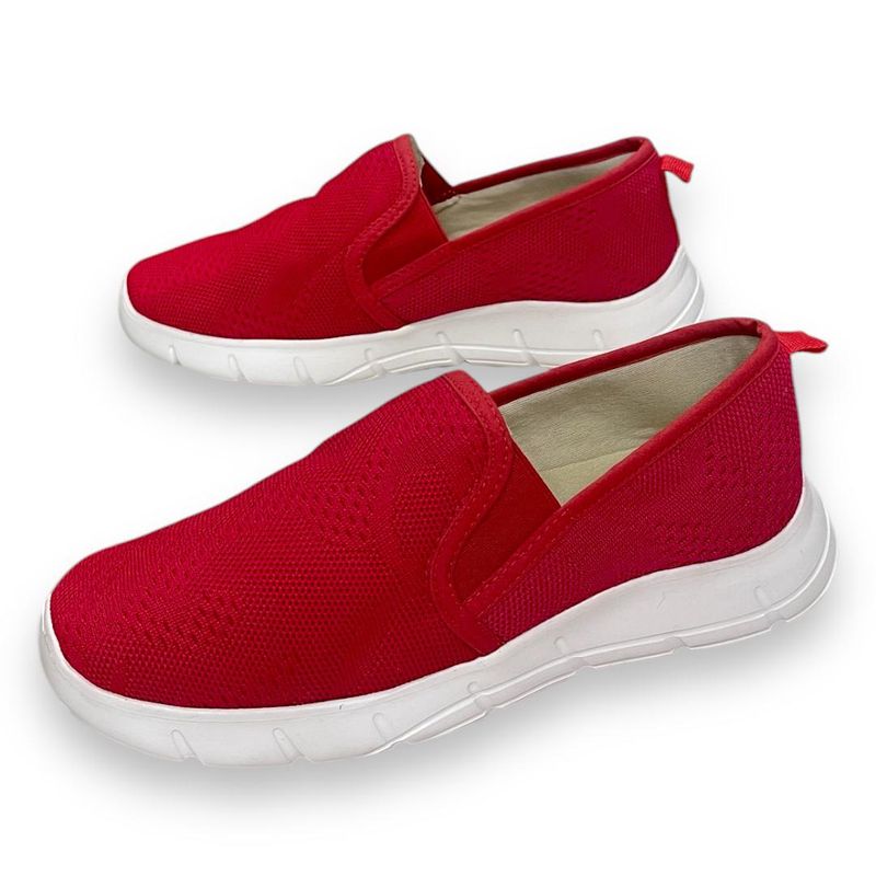 XIAN SHOES - Tenis Ultralivianos Mujer Flex Ref F-701 Rojo