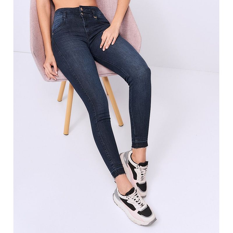 DEREK - Jean Tiro Alto Para Mujer Skinny Derek