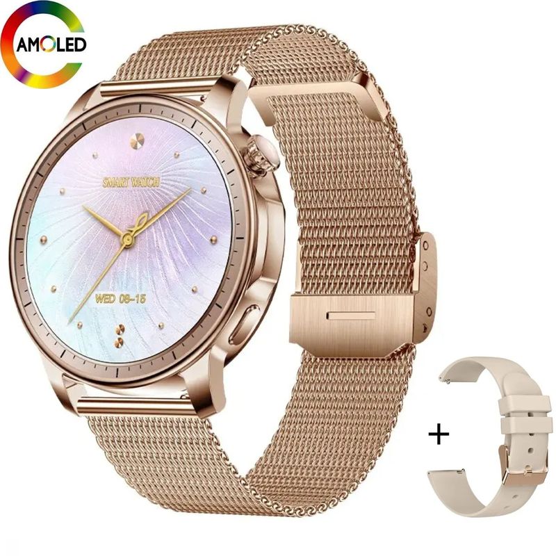 COLMI - Reloj Inteligente Mujer Amoled Siri Llamadas Salud Reloj Smart Watch