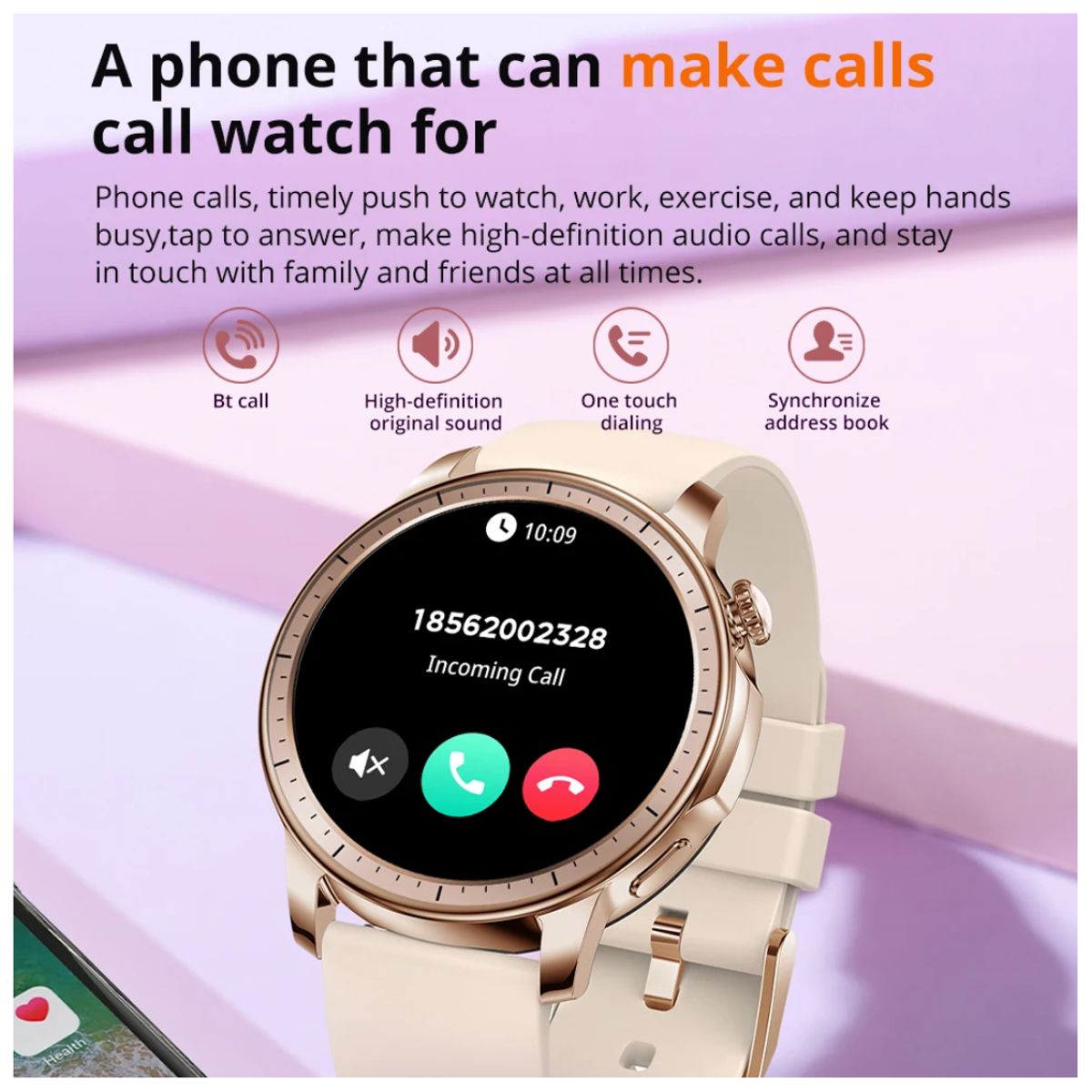 COLMI - Reloj Inteligente Mujer Amoled Siri Llamadas Salud Reloj Smart Watch