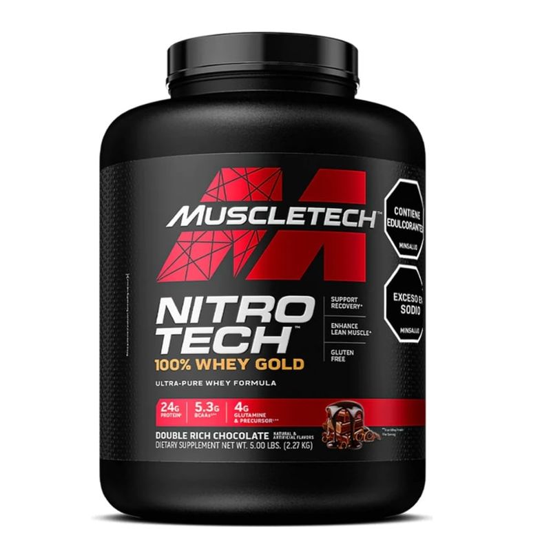 MUSCLETECH - Nitro Tech Whey Gold - 5 libras - Chocolate