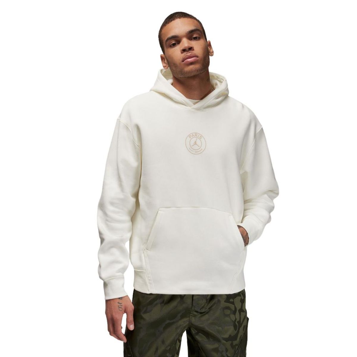 NIKE - Hoodie Jordan Paris Saint-Germain Hbr Flc-Blanco