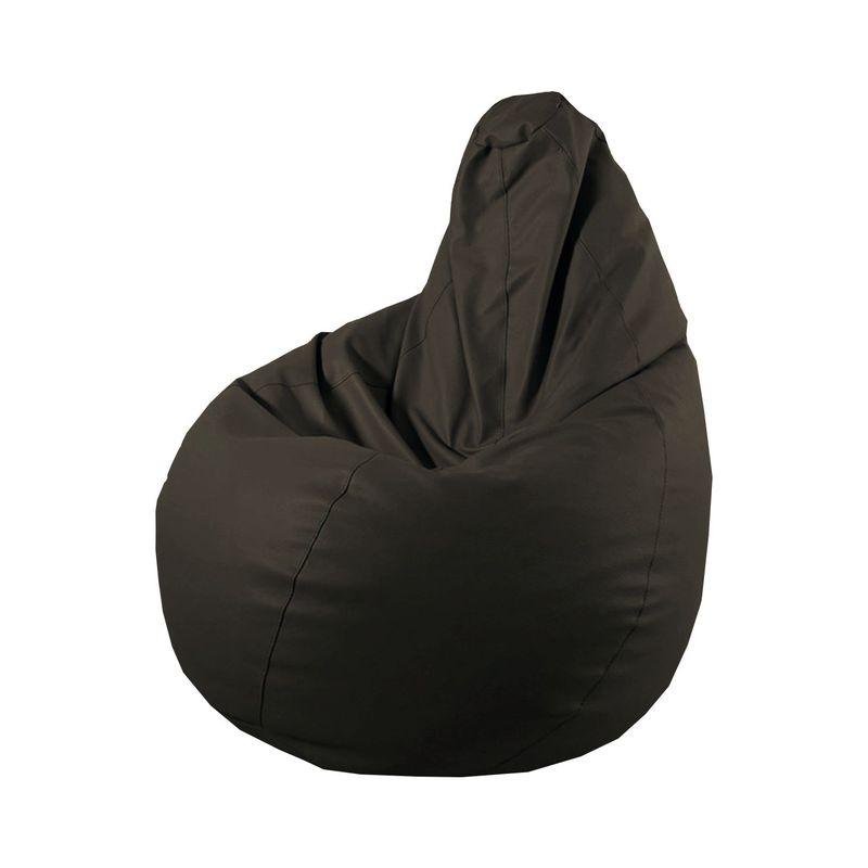DORMIPUFF - Puff CueroSintetico Silla Pera Grande Negro Dormipuff sas