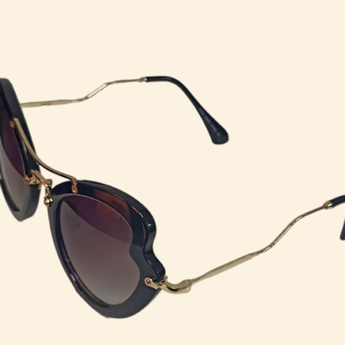 VIROX - GAFAS DE SOL PARA DAMA TIPO CIRCULAR CON MORDIDA NEGRA VIROX