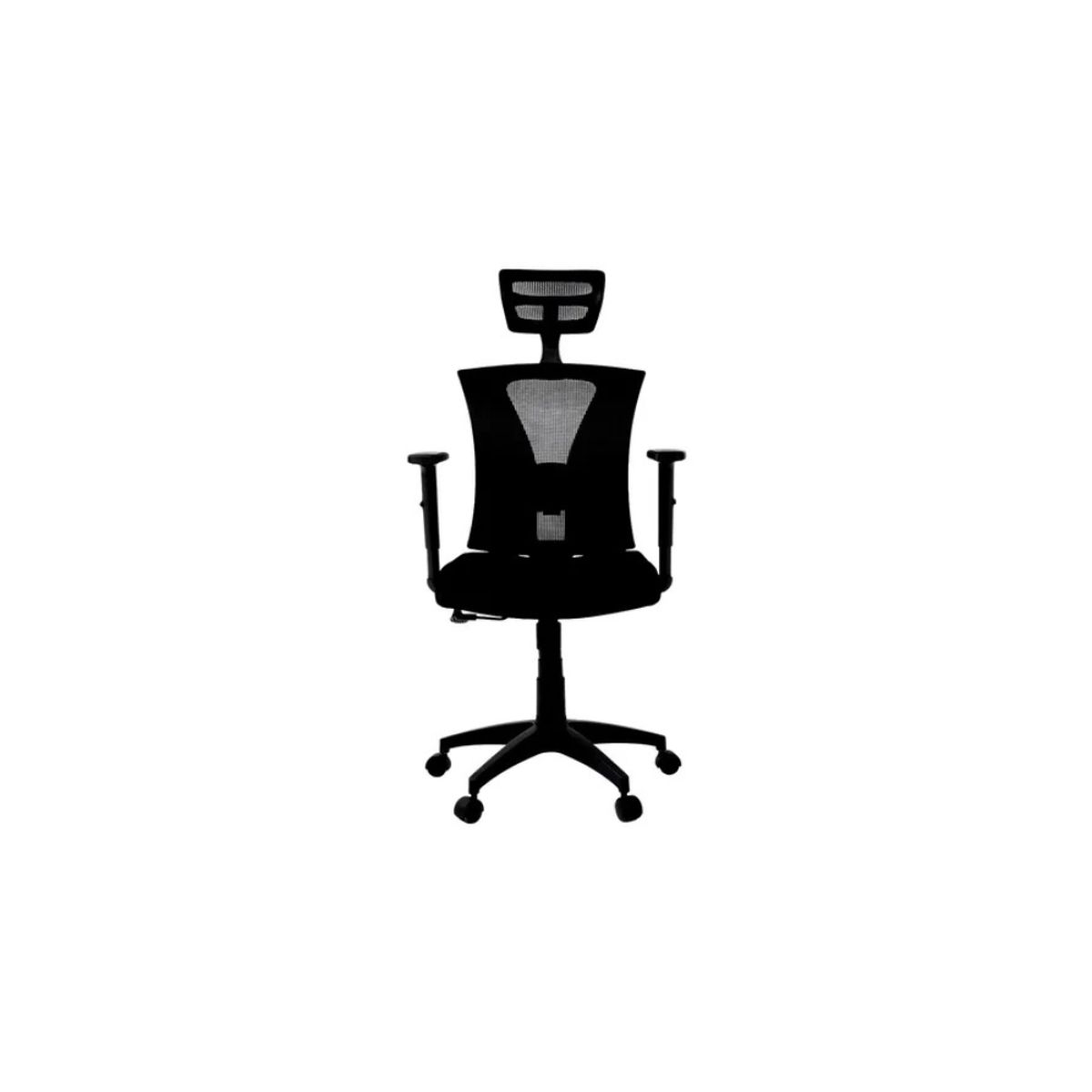 GENERICO - Silla de oficina presidencial tapizada en malla cabecero 2d - negra
