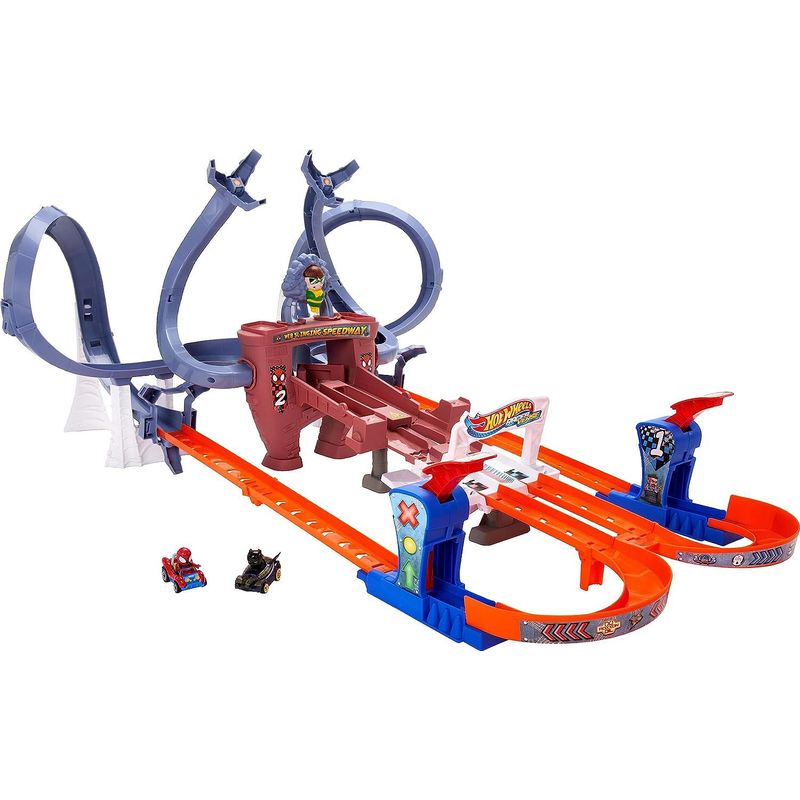 DISNEY - Pista Hot Wheels Circuito Racerverse Spider-Man Web Slinging