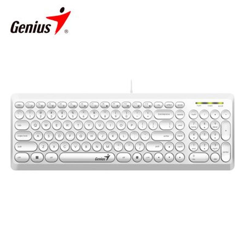 GENIUS - Teclado Genius Q200 USB Blanco