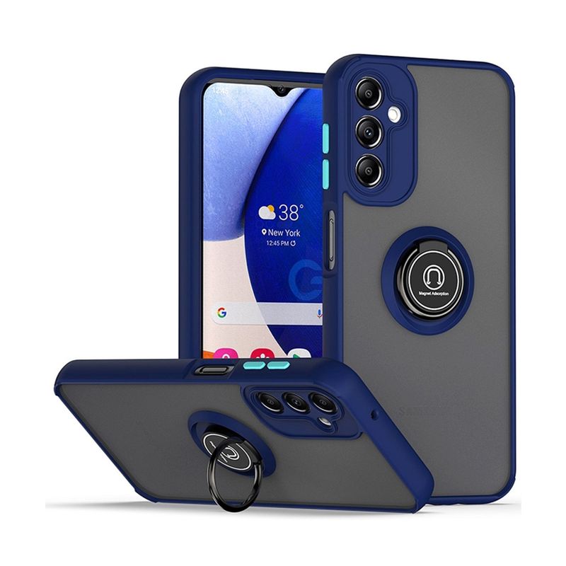 GENERICO - Funda Estuche Anti Golpes Mate Compatible Samsung A14 4G 5G Azul