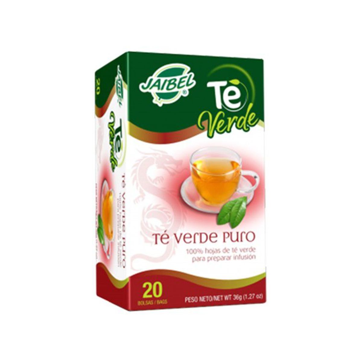 GENERICO - Jaibel Te Verde Puro Caja x 20 UDS