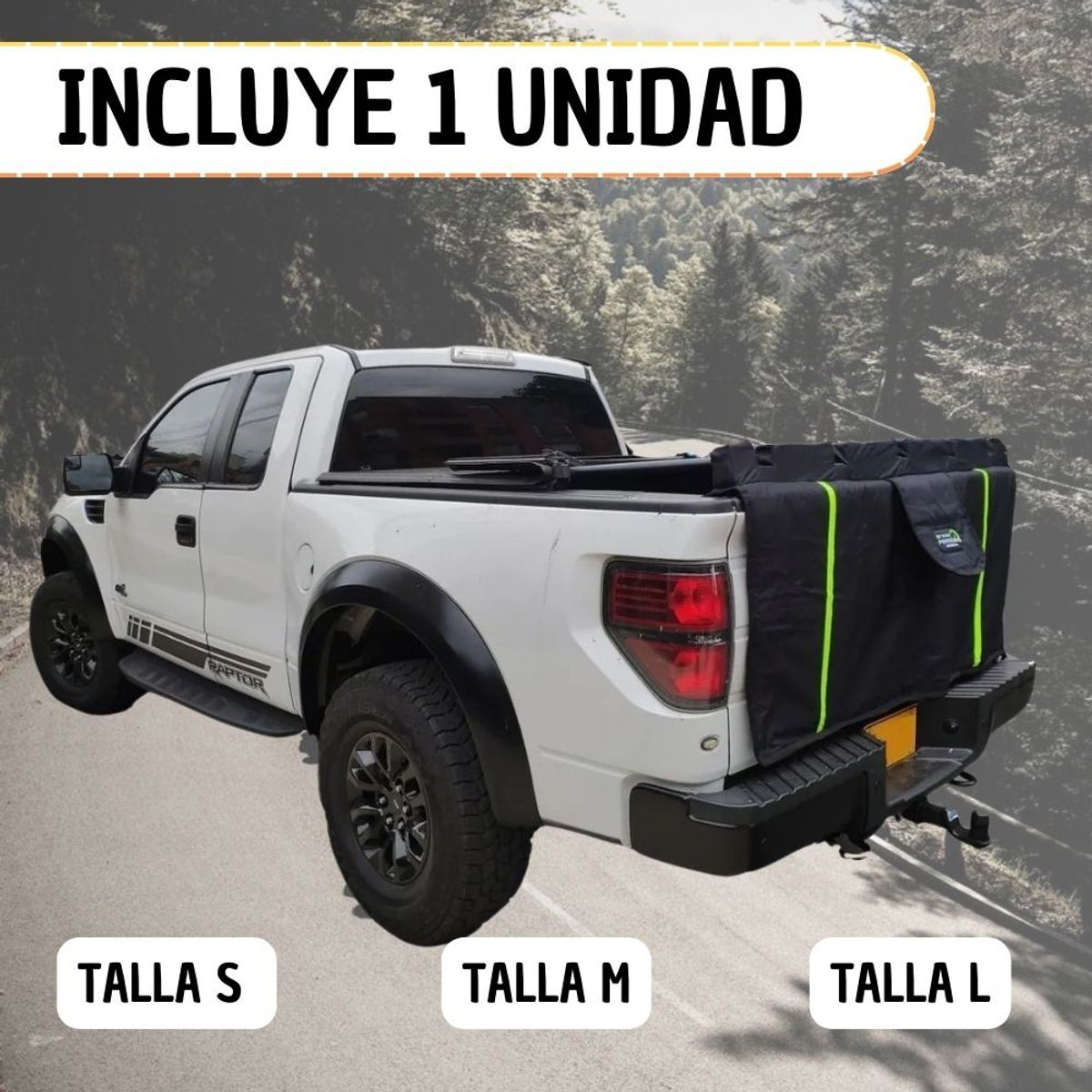 GENERICO - Portabicicletas para Camioneta Pickup con Platón Perducar S