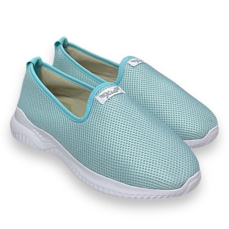 XIAN SHOES - Tenis Ultralivianos Mujer Flex Ref F-704 Aguamarina