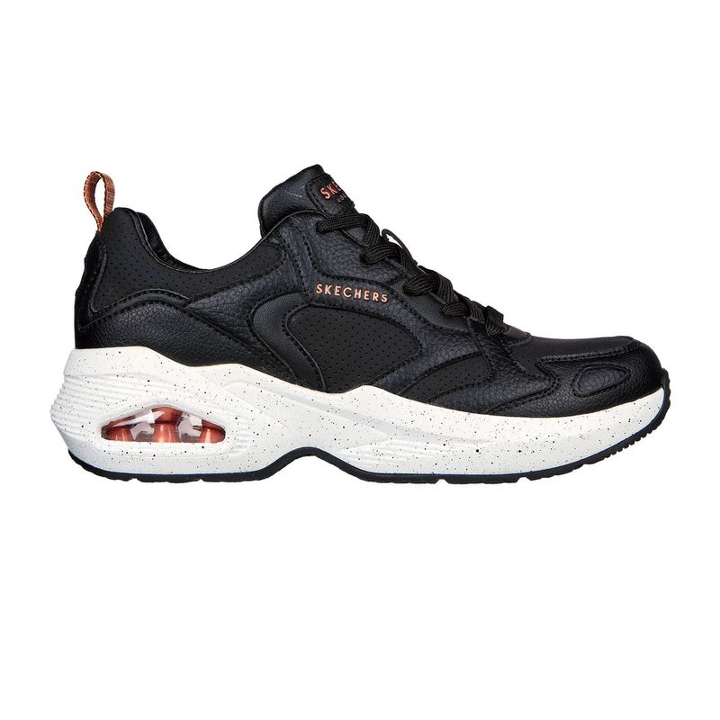 SKECHERS - TENIS SKECHERS NEGRO PARA DAMA SK M UNO OUT STREET FUN BLACK 177052BLK