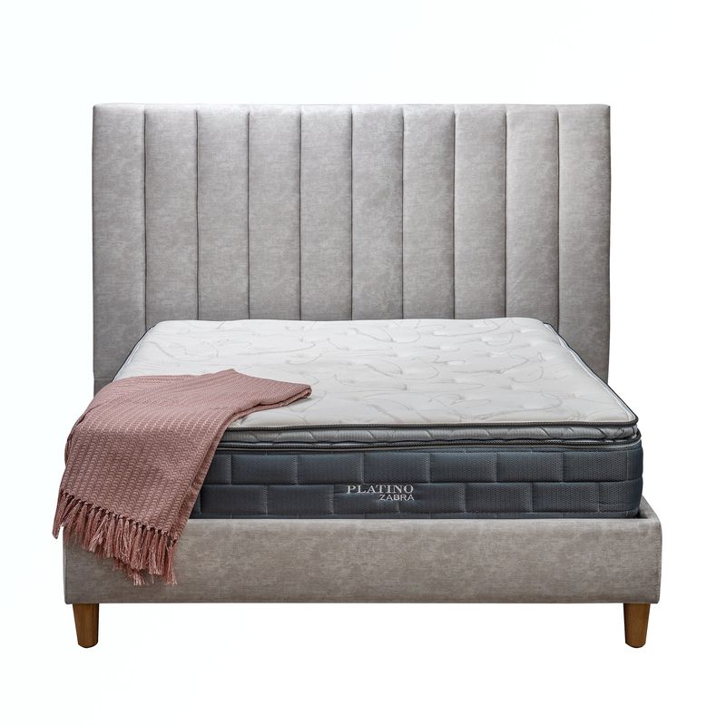 MUEBLES FIOTTI - Combo colchon + base cama + cabecero Dinamarca