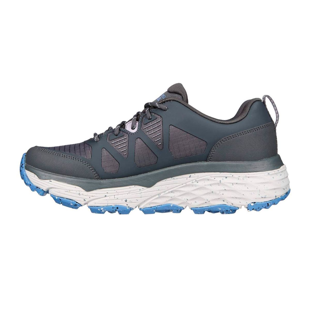 SKECHERS - TENIS SKECHERS GRIS PARA DAMA SK MAX CUSHION ELITE TRAIL CANYON RUN GRAY 129151GYBL