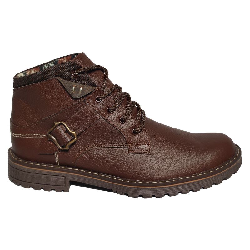 CALZADO CON ALTURA MONSERRATE - Botas en cuero para hombre marca Monserrate Ref Cacique Color Café