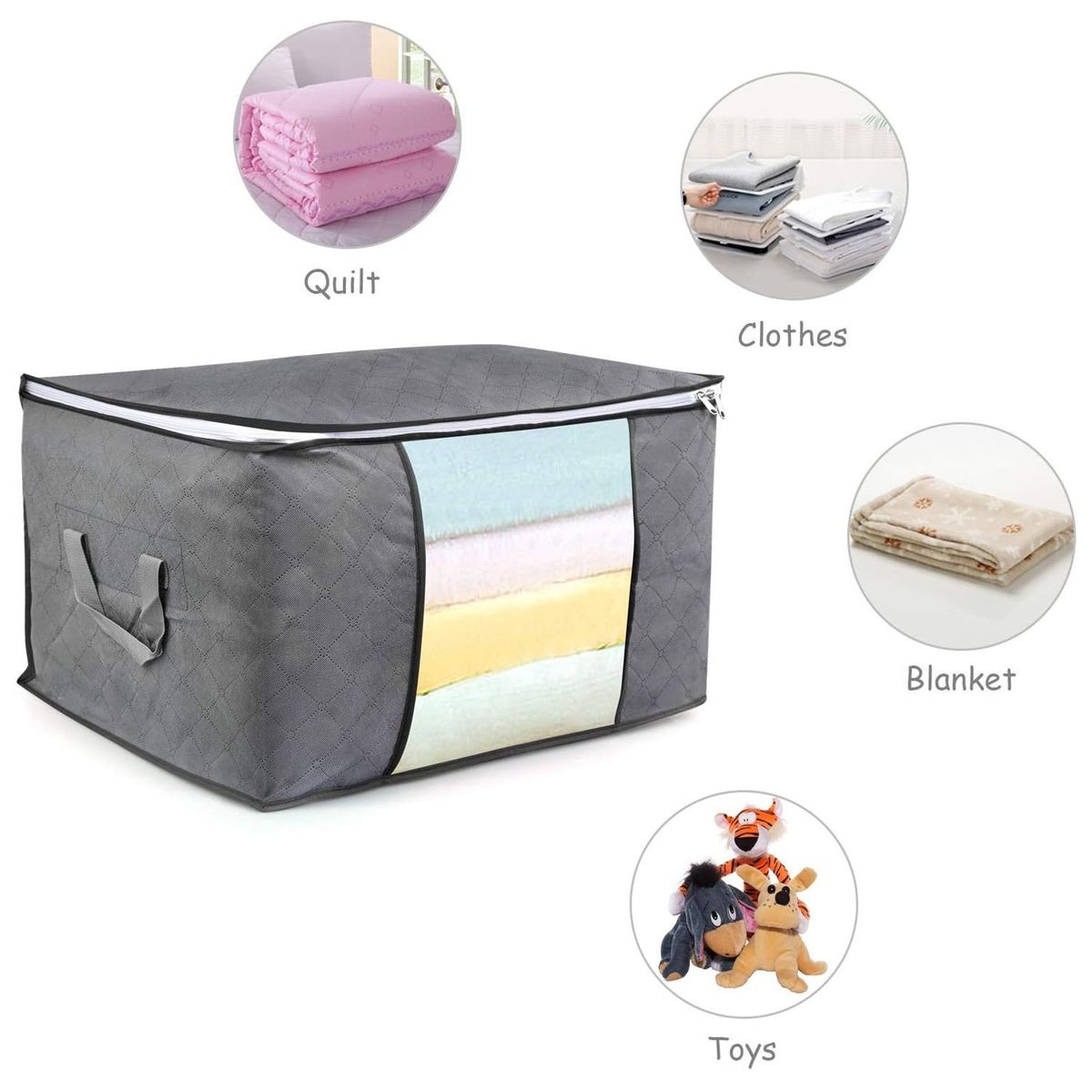 ONE PIXEL - Organizador De Sabanas Mantas Almacenamiento Para Ropa X3