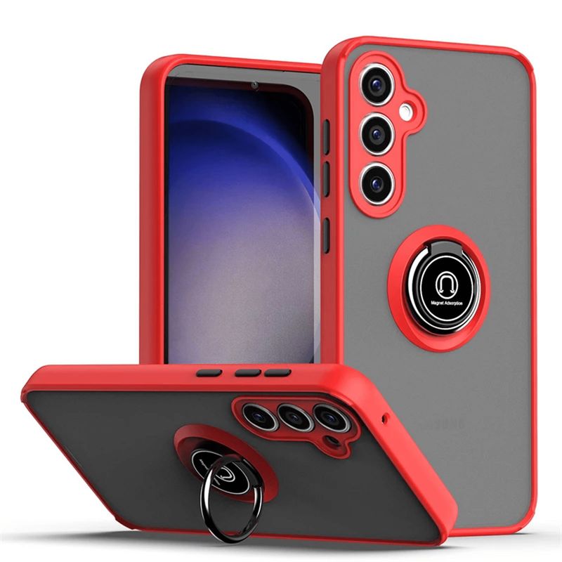 GENERICO - Funda Estuche Anti Golpes Mate Compatible Samsung S23 FE Rojo