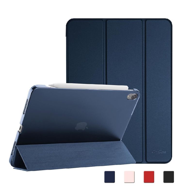 GENERICO - Estuche Para iPad Air 4 y Air 5 de 10.9 + Vidrio Cerámico - Azul