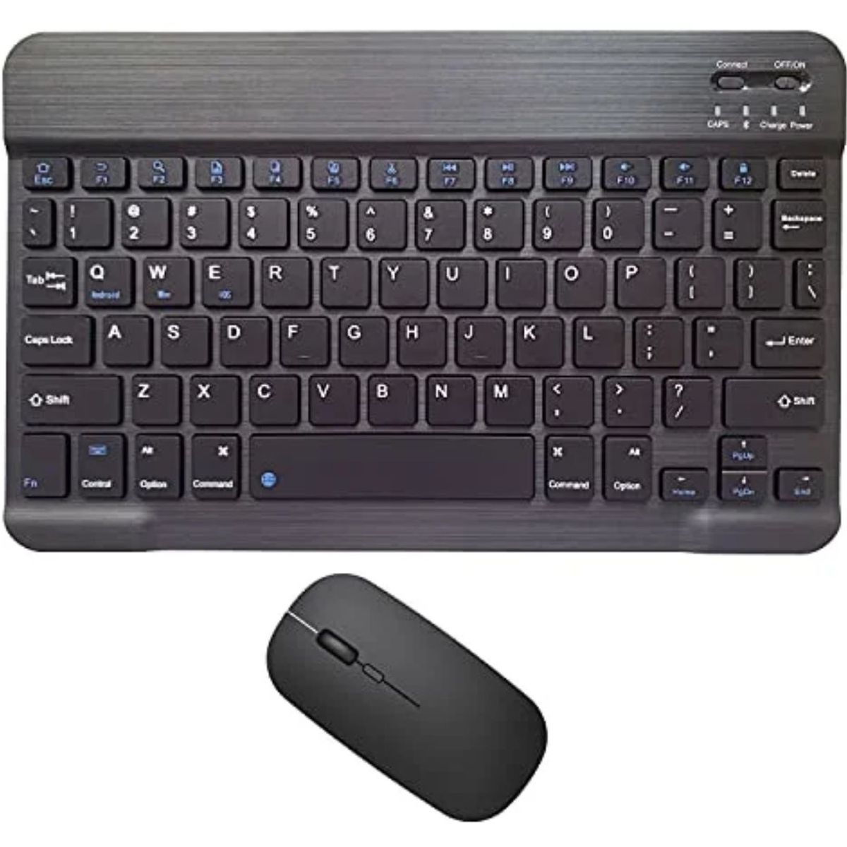 GENERICO - Kit Teclado Bluetooth y Mouse Inalámbrico Recargable Color Pastel  Negro