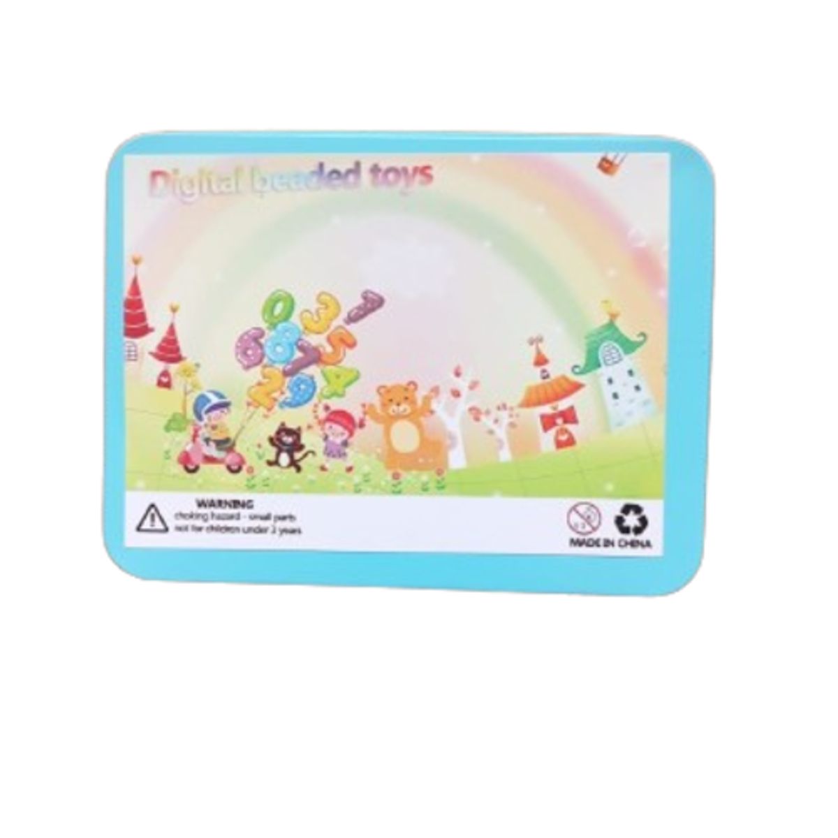 JUGANDO Y EDUCANDO - Números Para Enhebrar En Madera Juego Didáctico Niños Niñas