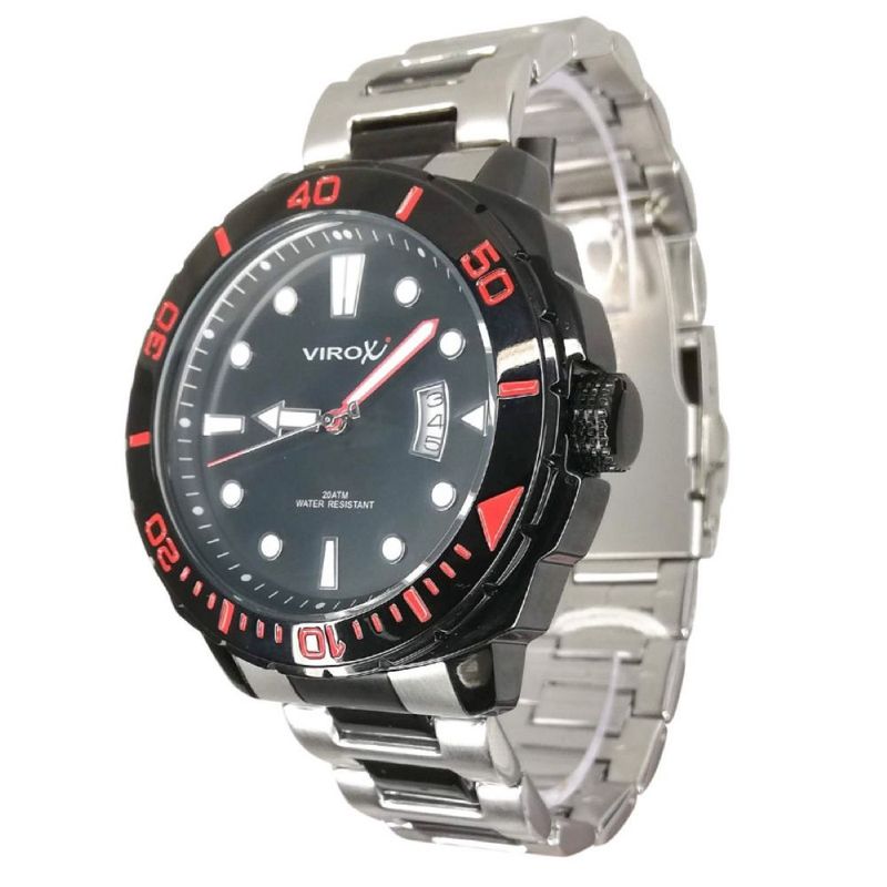 VIROX - RELOJ VIROX DE ACERO HOMBRE  AMARILLO CON INDICADORES LUMINISCENTES