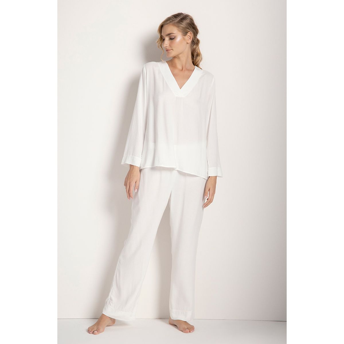 TOUCHE LINGERIE - Pijama pantalón elaborada en jacquard de puntos