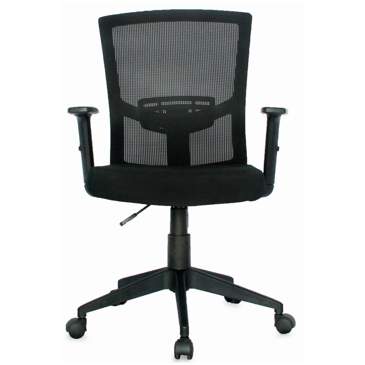 GENERICO - SILLA KYOTO BRAZO FIJO BASE NYLON ASIENTO TAPIZADO PAÑO