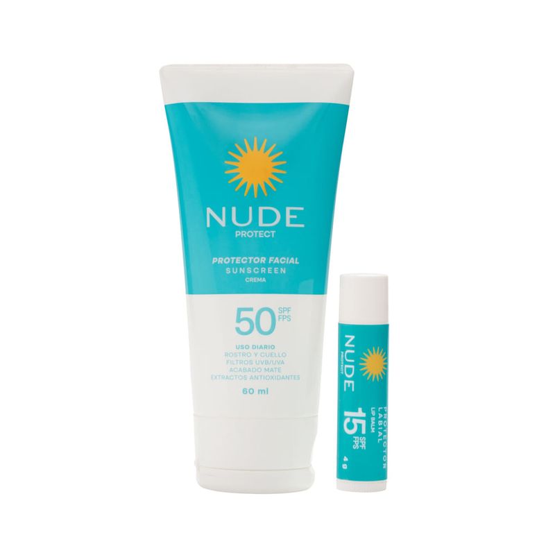 NUDE - Promoción Nude Protector SPF50 + Labial SPF15 60ml