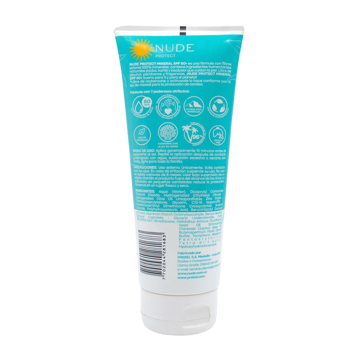 NUDE - Protector Solar Nude Mineral Corporal Spf60