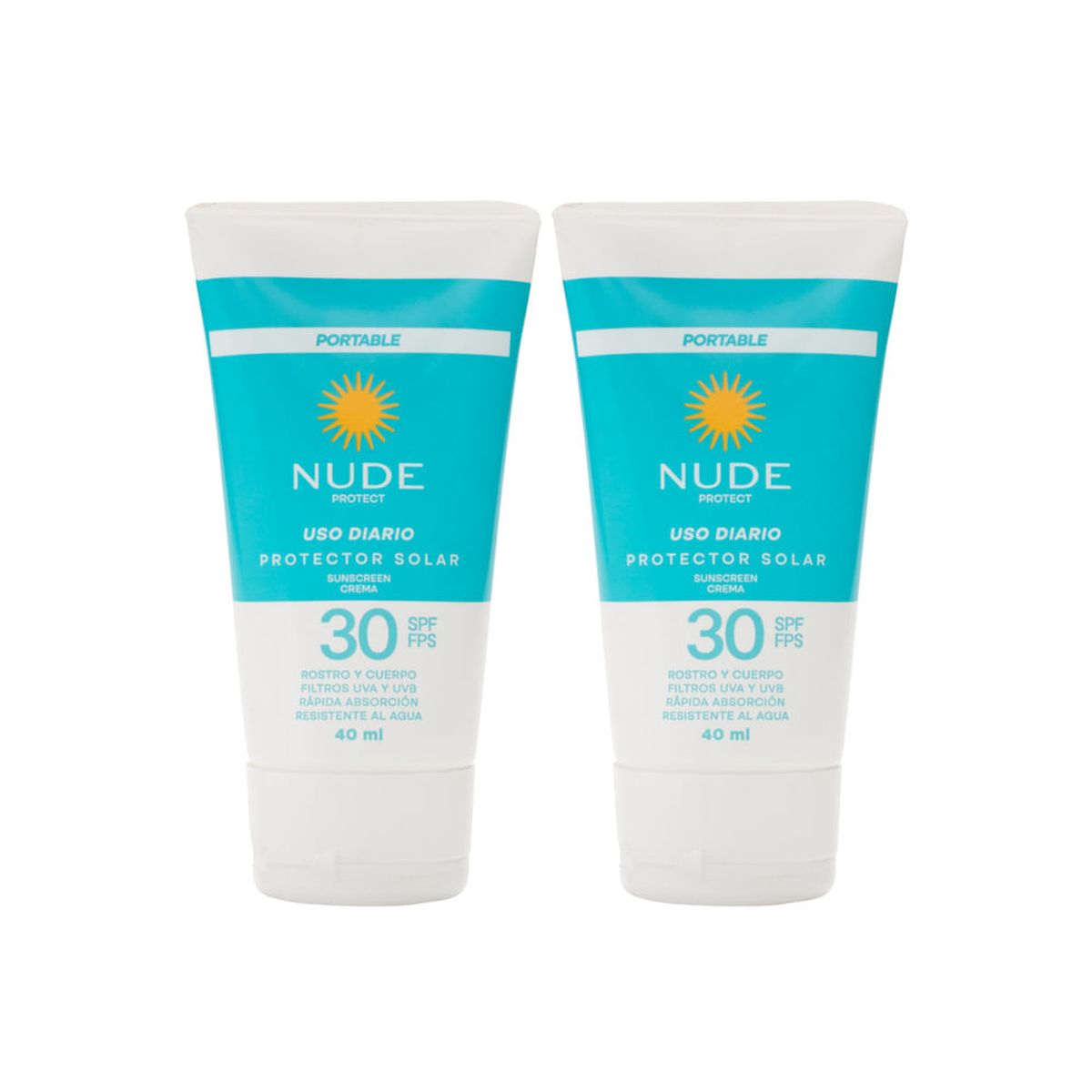 NUDE - Promoción Nude Protector Solar SPF30 40ml x 2 uds