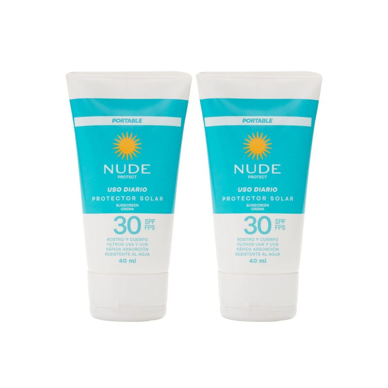 NUDE - Promoción Nude Protector Solar SPF30 40ml x 2 uds