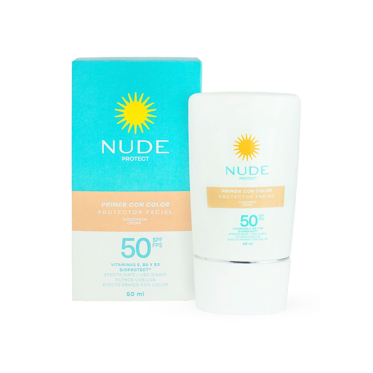 NUDE - Protector Solar Nude  Spf50 Con Color 50ml