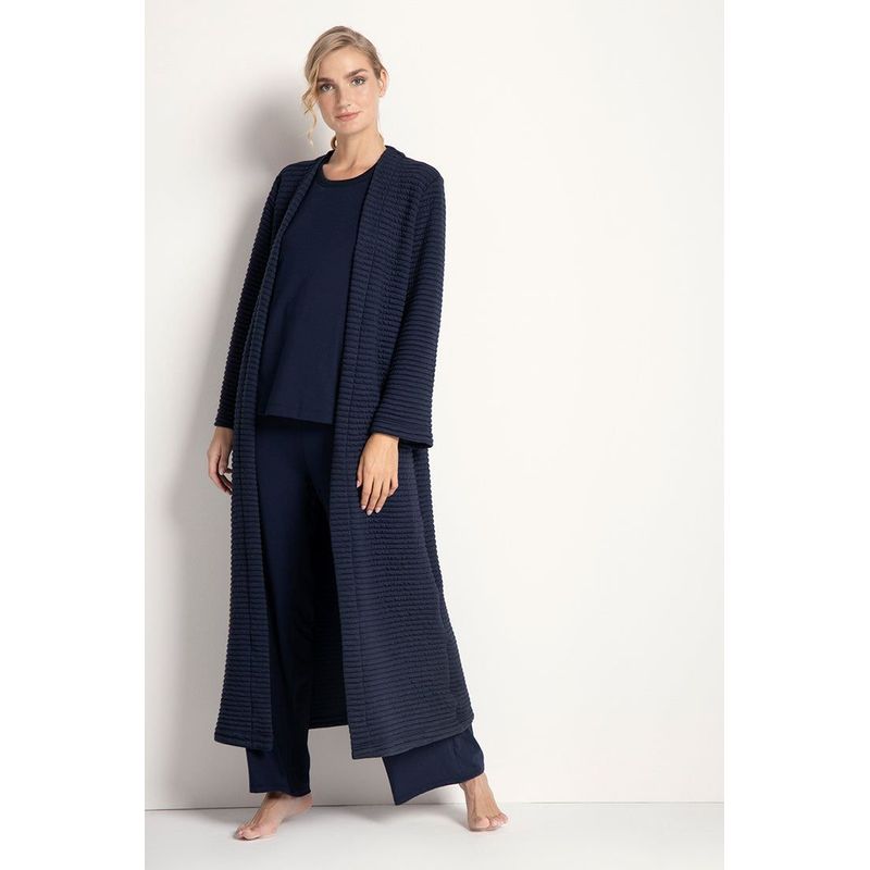 TOUCHE LINGERIE - KIMONO ACOLCHADO Para Dama TOUCHE AZUL OSCURO 0516A42