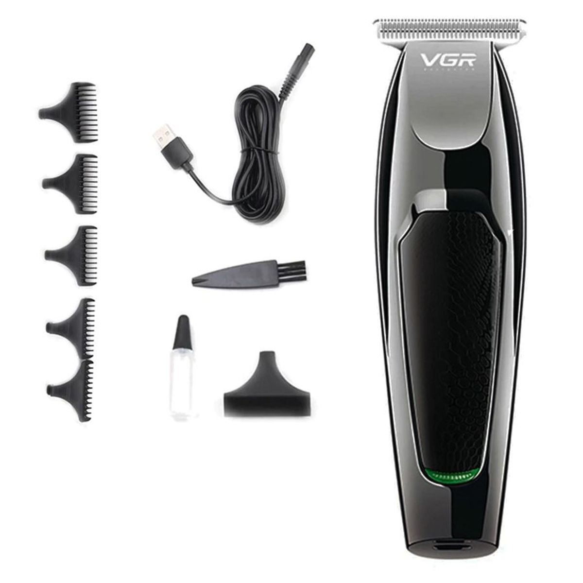 GENERICO - Maquina De Corte Afeitadora Patillera Vgr V-030 Recargable