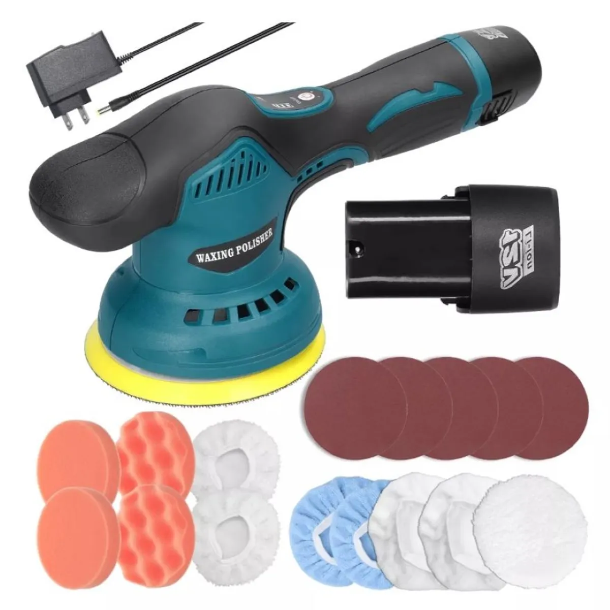 ZHOPI CO - Polichadora De Carro Inalambrica De 8 Velocidades Pulidora