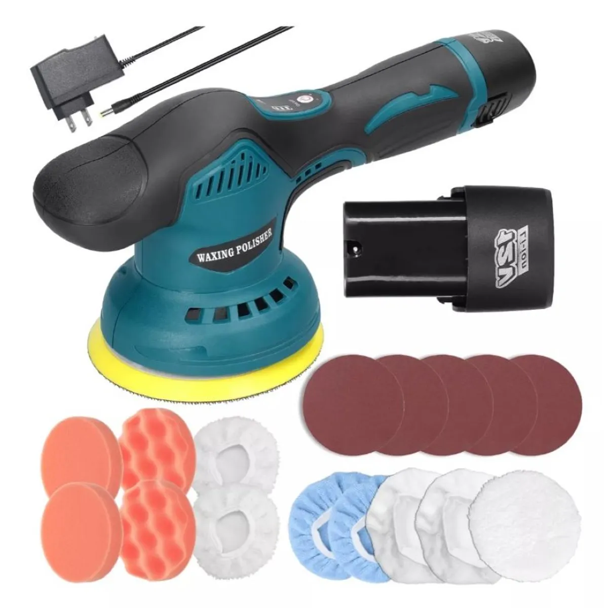 ZHOPI CO - Polichadora De Carro Inalambrica De 8 Velocidades Pulidora