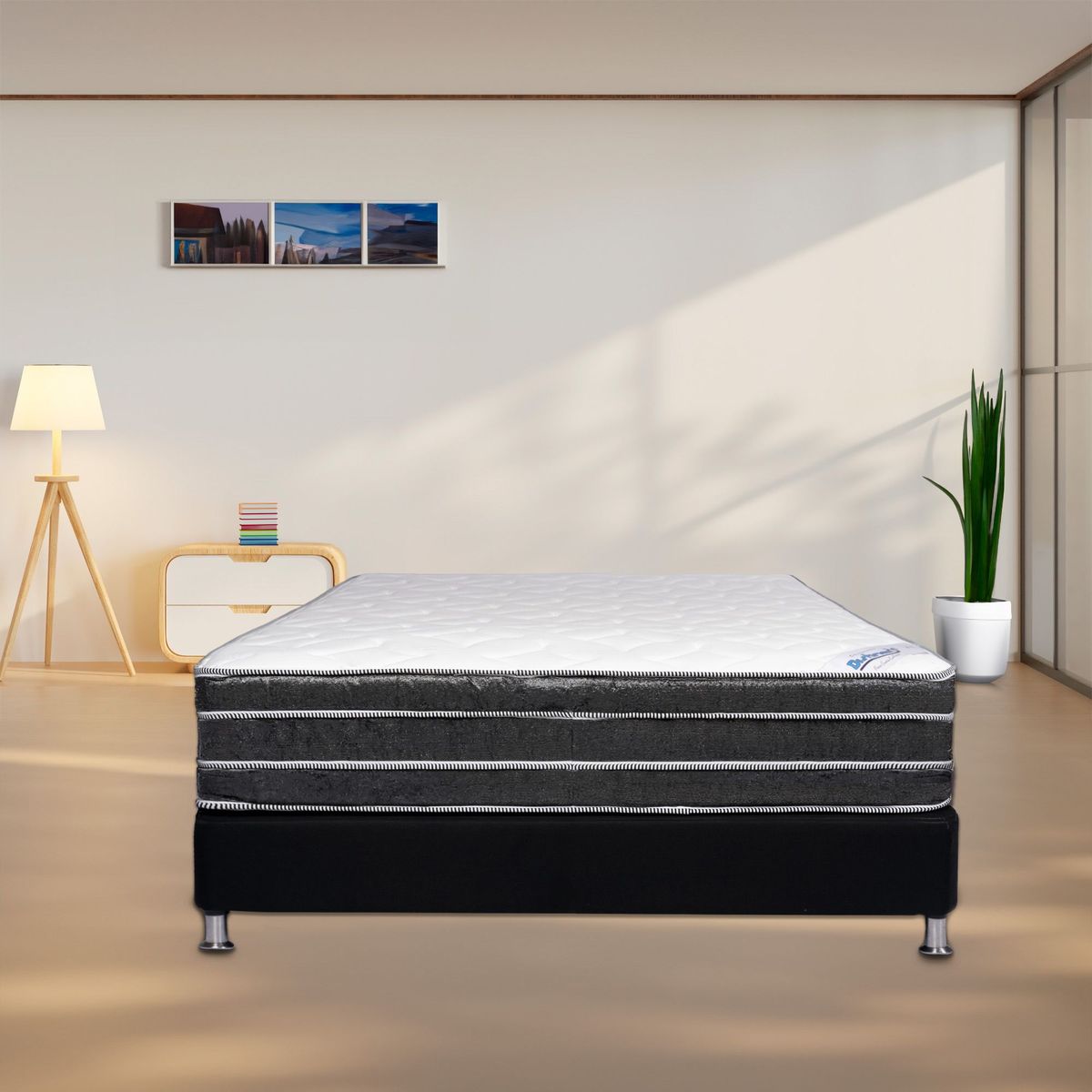 COLCHONES DISTINCION - COLCHON RESORTADO ZAFIRO 100 X 190 X 27