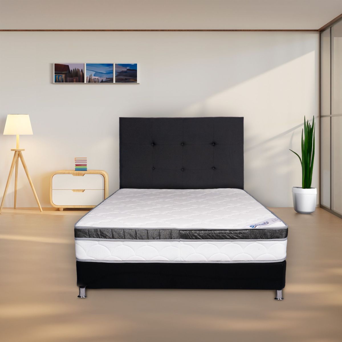 COLCHONES DISTINCION - COLCHON RESORTADO BRONCE PLUS TP 120 X 190 X 24